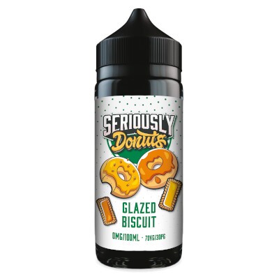 Available At Dispergo Vaping Seriously Donuts 100ml E-Liquid Glazed Biscuit