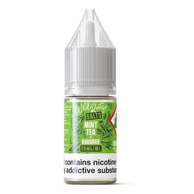 Mint tea & rhubarb in the wild roots range 20mg available at dispergo vaping uk