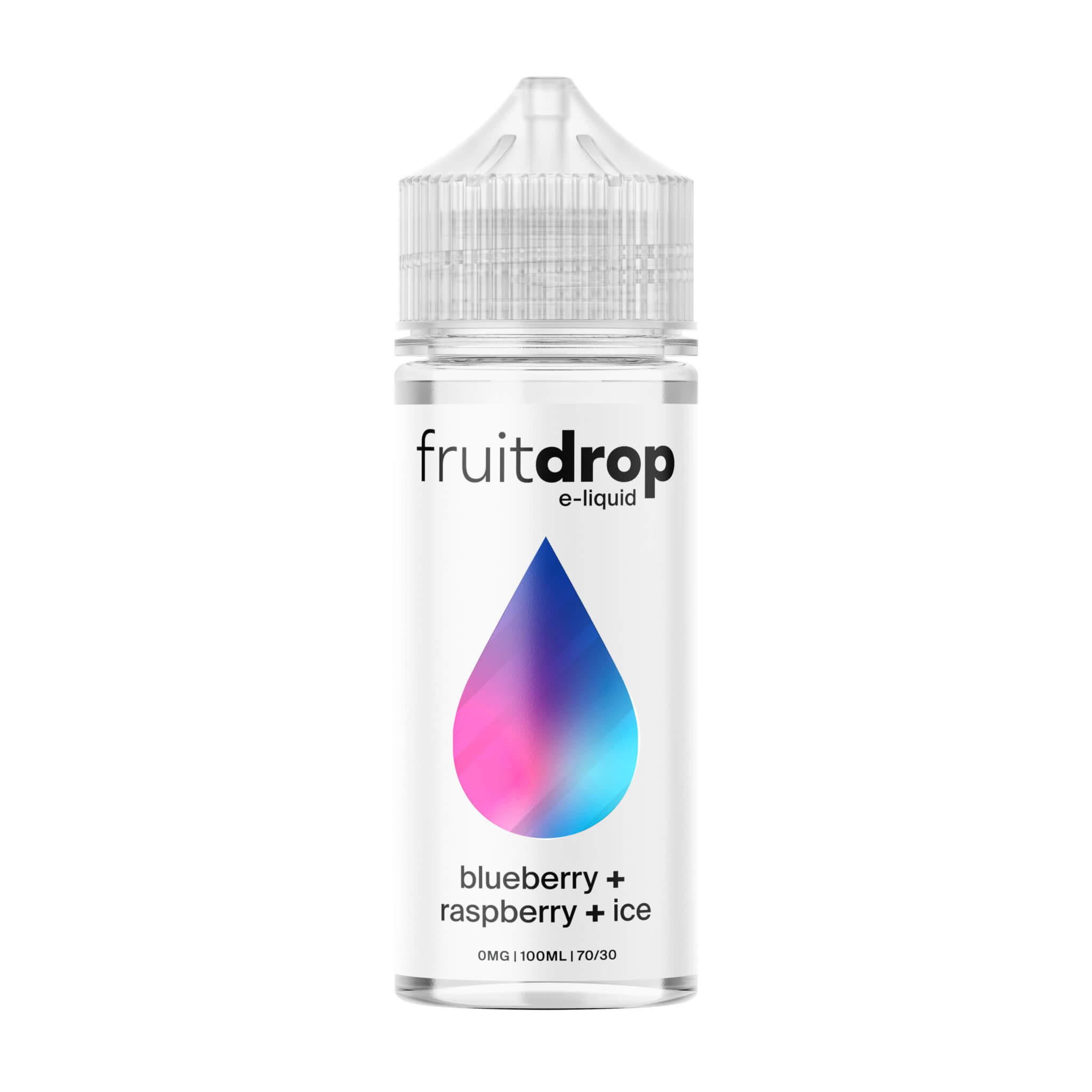 Fruit drop e-liquid blueberry, raspberry & ice 100ml 70/30 shortfill e-liquid available at dispergo vaping uk