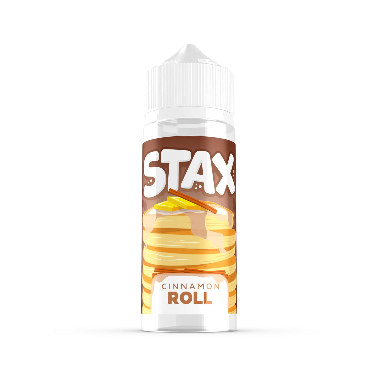 Stax cinnamon roll 100ml shortfill e-liquid available at dispergo vaping uk
