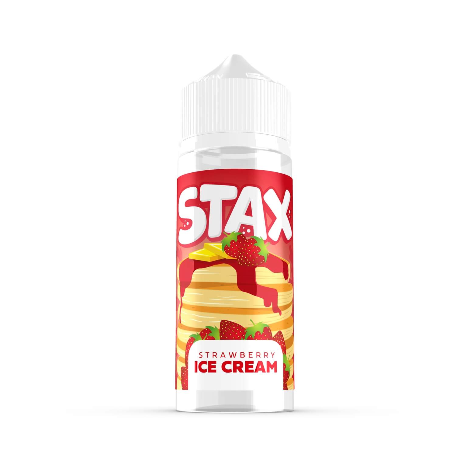 Stax strawberry ice cream 100ml shortfill e-liquid available at dispergo vaping uk