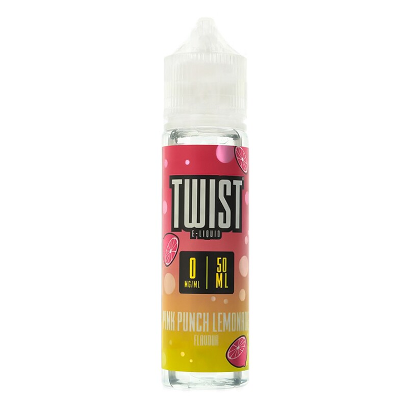 Twist e-liquid 50ml pink punch lemonade shortfill e-liquid available at dispergo vaping uk
