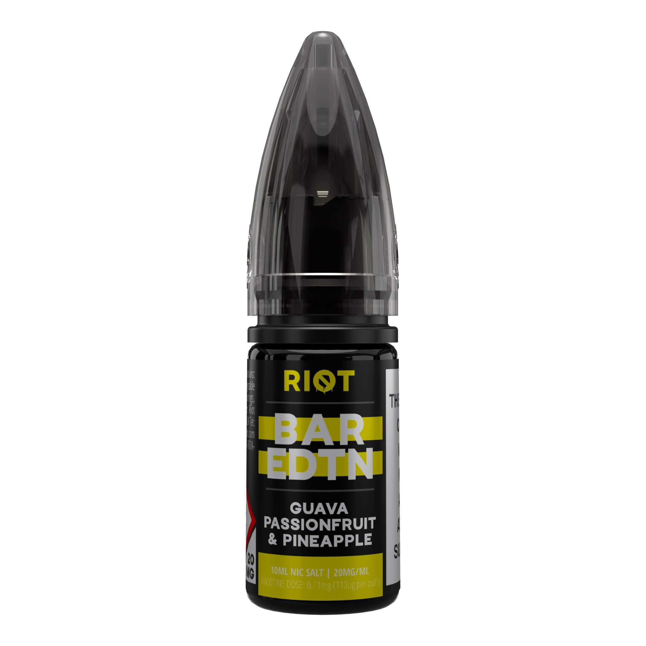 Riot bar edition guava passionfruit & pineapple 10ml nic salts available at dispergo vaping uk