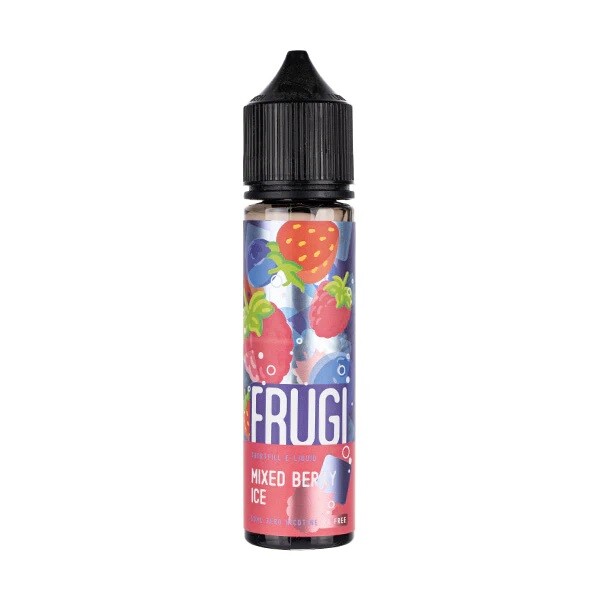 Frugi 50ml Zero Nicotine Shortfill E-Liquid PG Free In Mixed Berry Ice Available At Dispergo Vaping UK