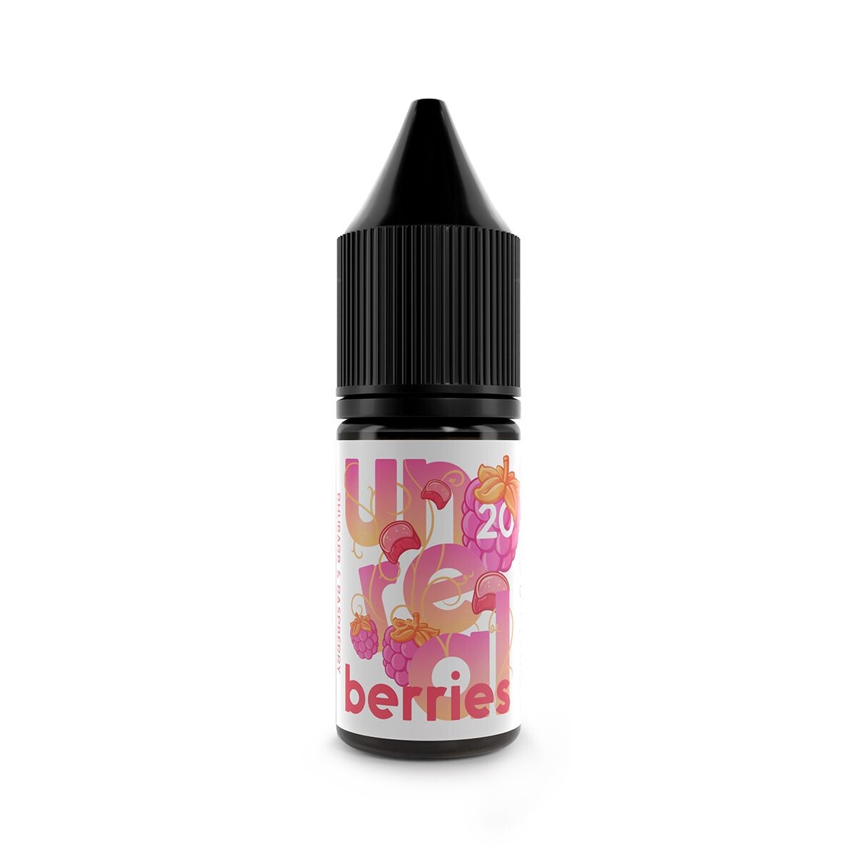 Rhubarb and Raspberry flavour e-liquid by unreal berries 10ml nic salt by Dispergo Vaping