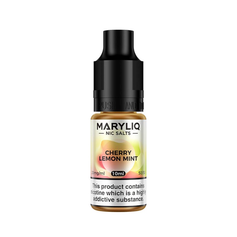 Get Your Maryliq Nic Salt's In Cherry Lemon Mint Available At Dispergo Vaping, This Range Consists Of The Same Flavours As What You Would Find In The Lost Mary Disposables