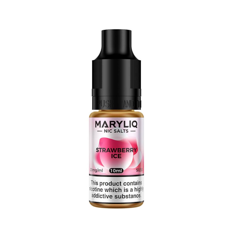 Get Your Maryliq Nic Salt's In Strawberry Ice Available At Dispergo Vaping, This Range Consists Of The Same Flavours As What You Would Find In The Lost Mary Disposables