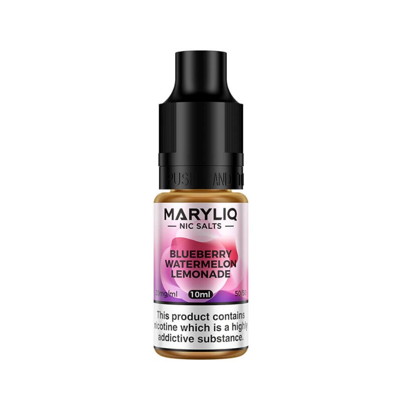 Get Your Maryliq Nic Salt's In Blueberry Watermelon Lemonade Available At Dispergo Vaping, This Range Consists Of The Same Flavours As What You Would Find In The Lost Mary Disposables