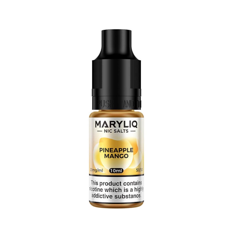 Get Your Maryliq Nic Salt's In Pineapple Mango Available At Dispergo Vaping, This Range Consists Of The Same Flavours As What You Would Find In The Lost Mary Disposables