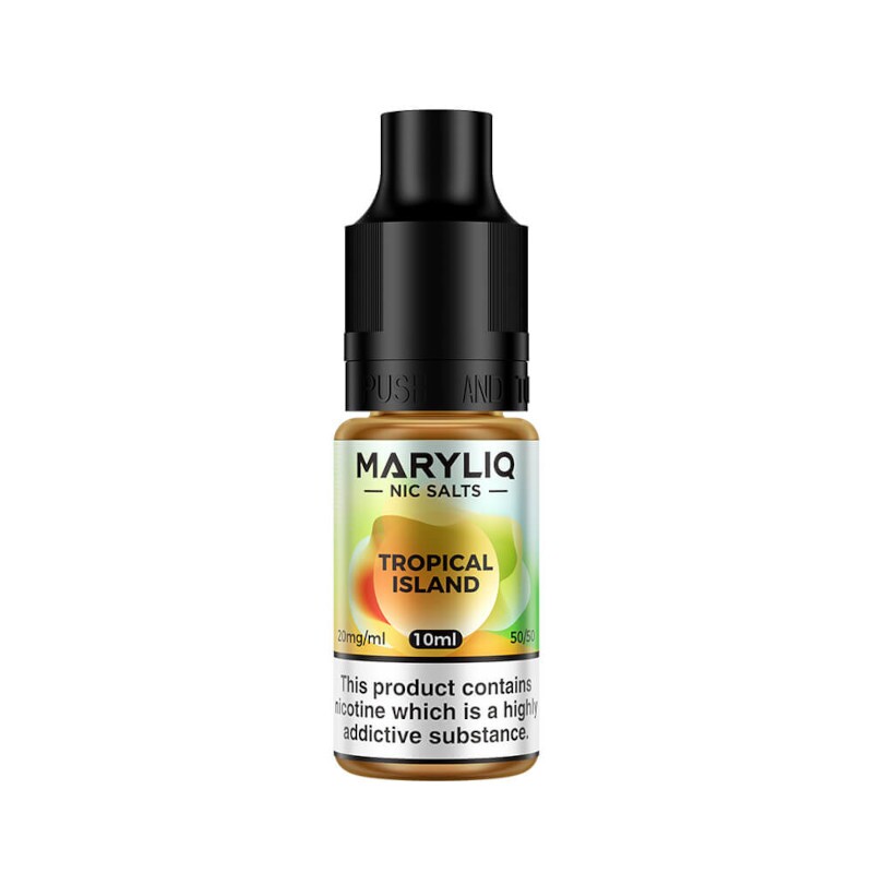 Get Your Maryliq Nic Salt's In Tropical Island Available At Dispergo Vaping, This Range Consists Of The Same Flavours As What You Would Find In The Lost Mary Disposables