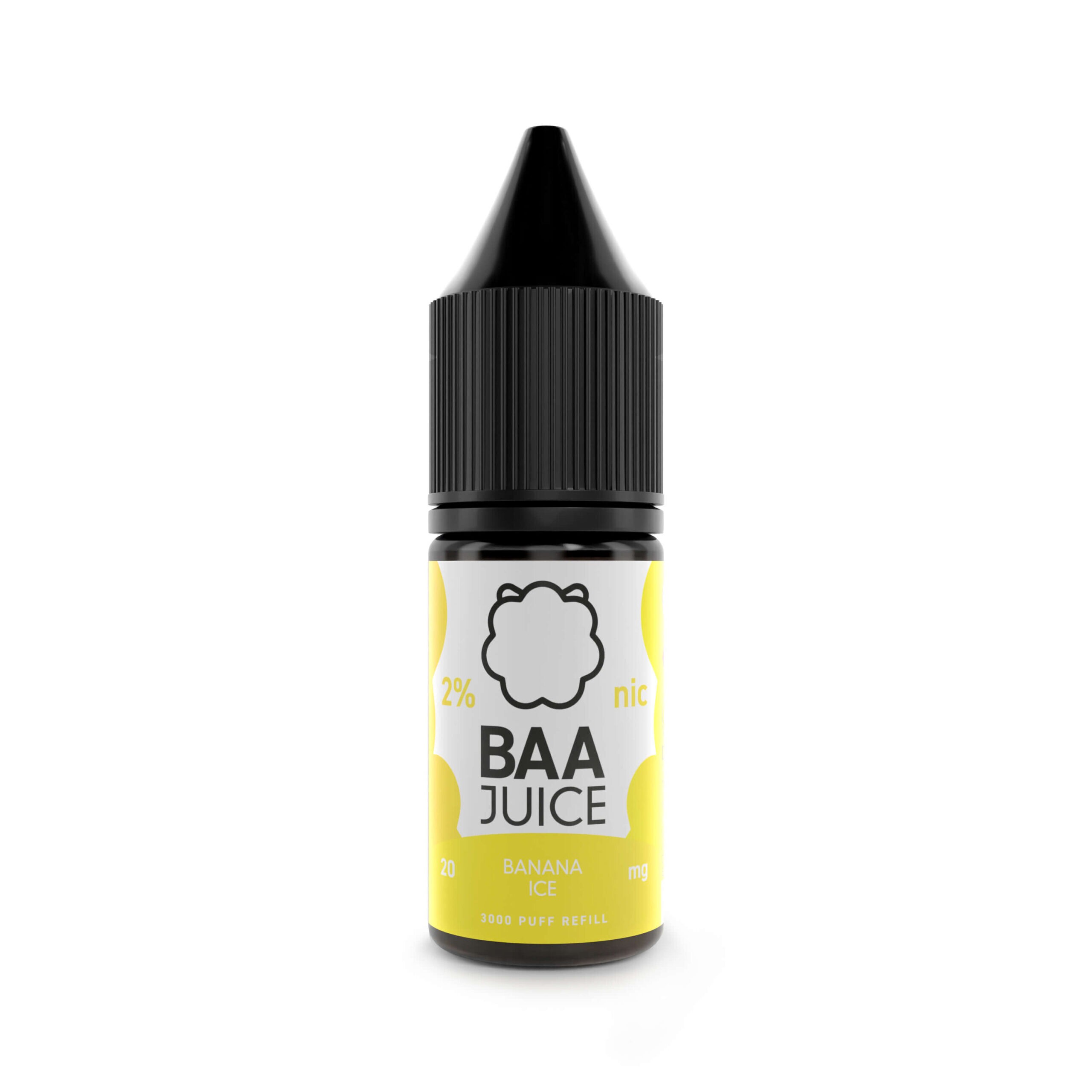 Baa juice 10ml nic salts banana ice available at dispergo vaping uk