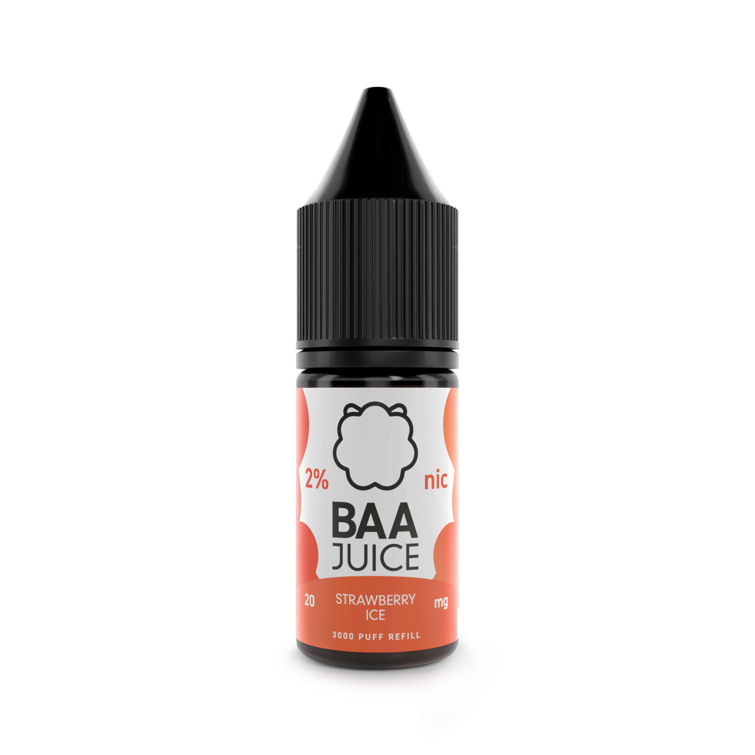 Baa juice 10ml nic salts strawberry ice available at dispergo vaping uk
